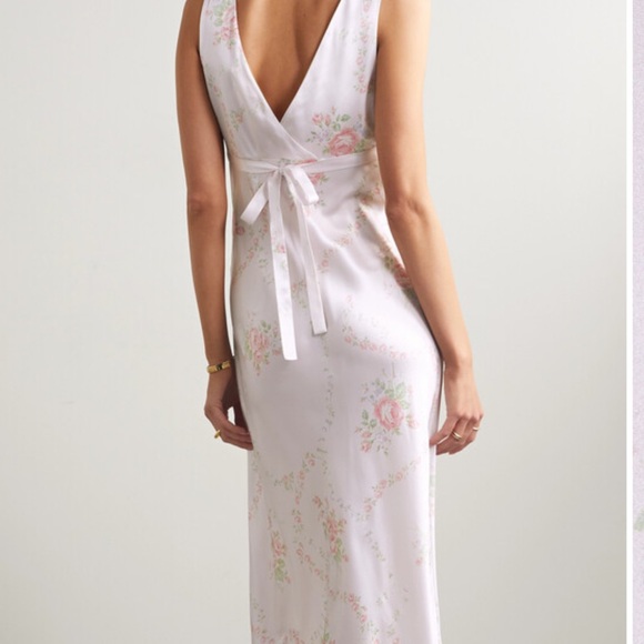 New Without Tags Never worn Loveshackfancy silk gown in size 4. - Picture 4 of 9